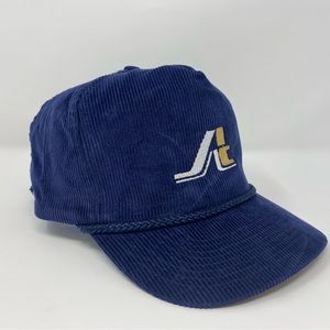 Vintage Corduroy Rope Hat A’s Navy Colorway 90s
